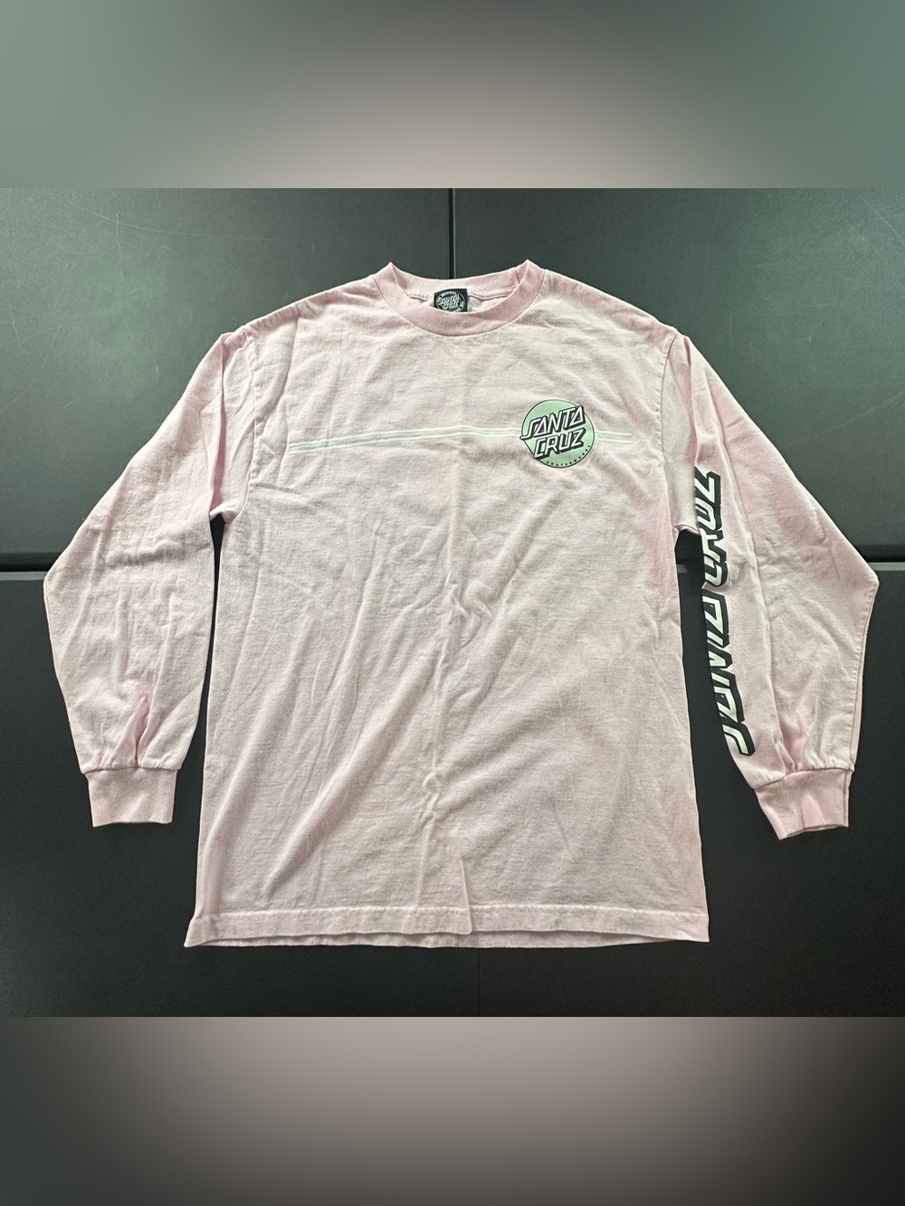 Santa Cruz Skateboards Light Pink Long Sleeve Logo Tee